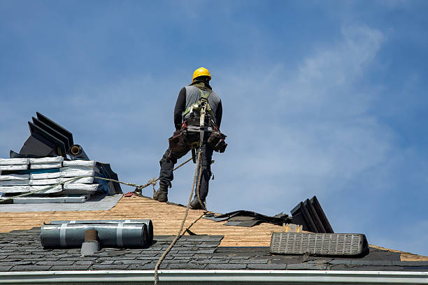 Professional Roofing technician working in Netawaka, KS